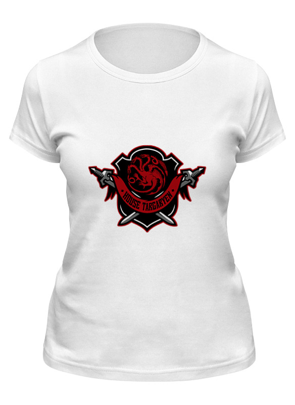 

Футболка женская Printio House targaryen белая L, House targaryen
