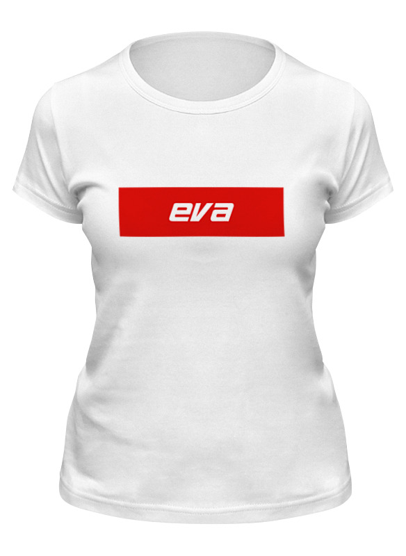 

Футболка женская Printio Имя eva белая L, Белый, Имя eva