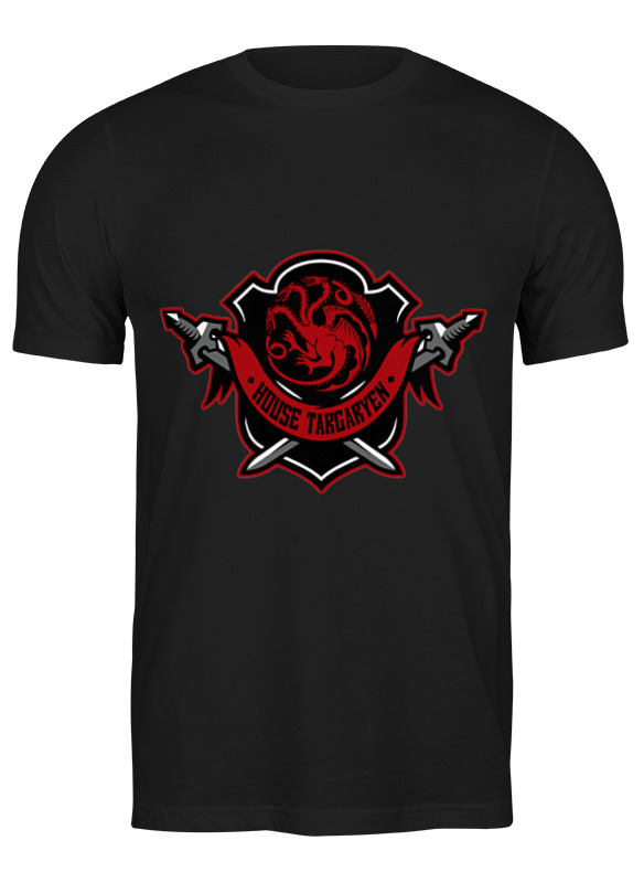 

Футболка мужская Printio House targaryen черная L, House targaryen