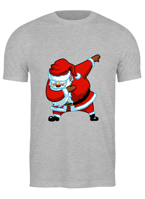 Футболка мужская Printio Dabbing santa серая S