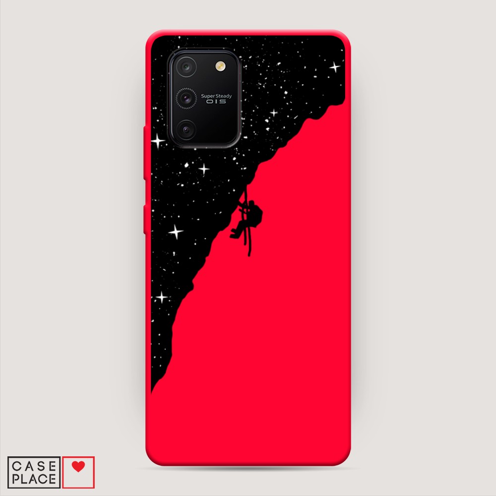 

Чехол Awog на Samsung Galaxy A91/S10 Lite "Скалолаз в космосе", Разноцветный, 29953-1