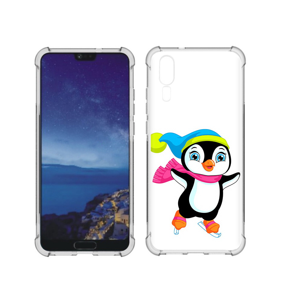 

Чехол MyPads Tocco для Huawei P20 пингвин на коньках (PT108006.52.540), Прозрачный, Tocco