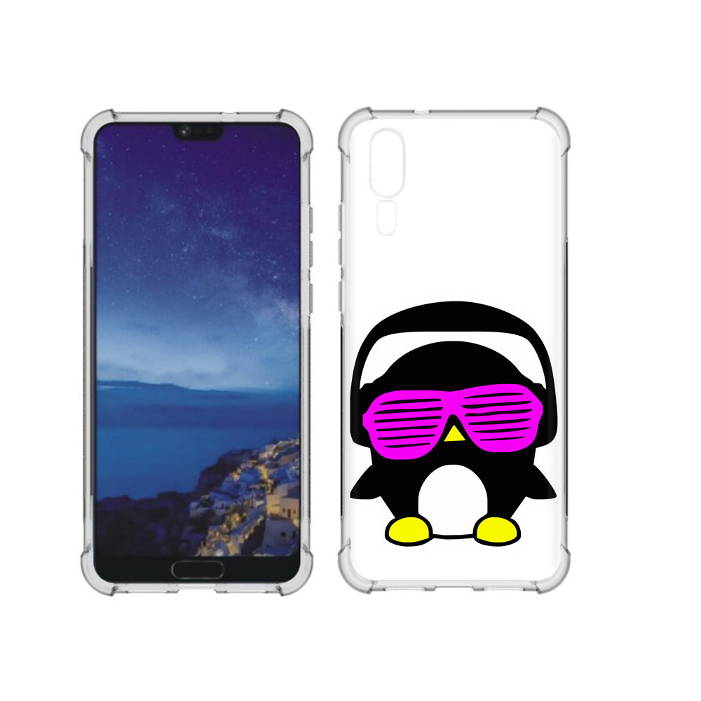 

Чехол MyPads Tocco для Huawei P20 пингвин (PT108006.52.541), Прозрачный, Tocco