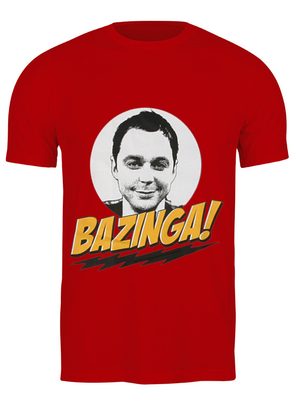 

Футболка мужская Printio The big bang theory sheldon cooper красная L, Красный, The big bang theory sheldon cooper