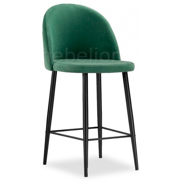 фото Барный стул woodville амизуре wo_459858, черный/зеленый