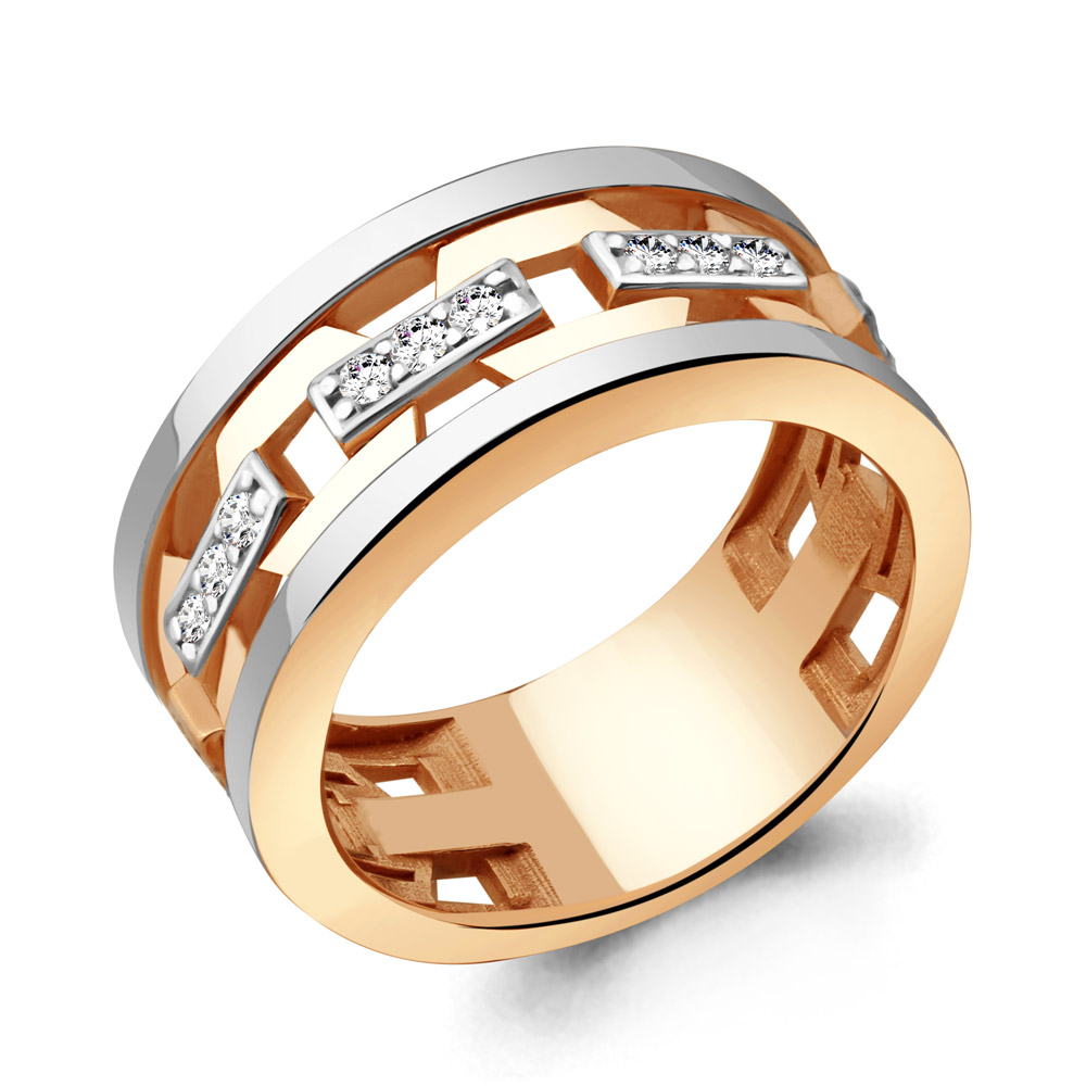 

Кольцо из серебра с фианитом р. Aquamarine 68662А, 68662А_925_з