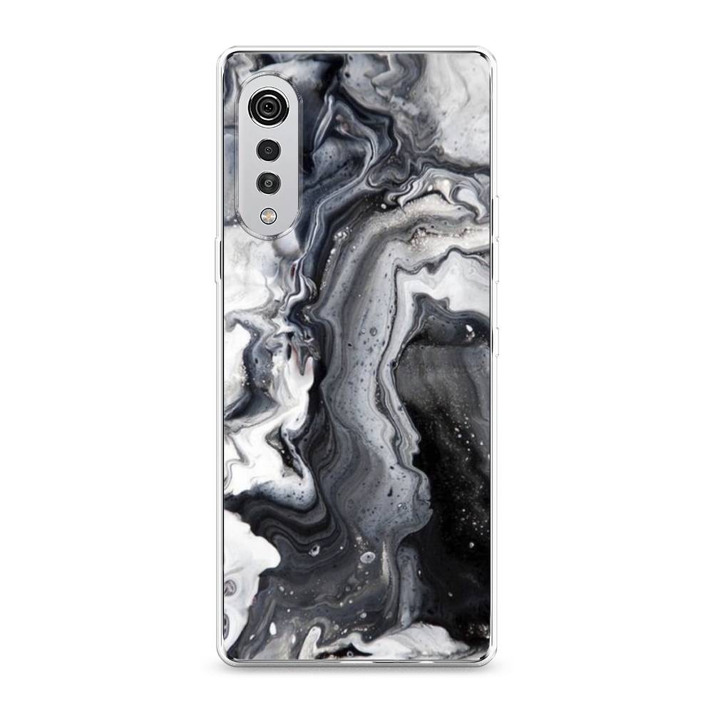 фото Чехол awog "бело-черные сложные полосы" для lg velvet 4g/5g