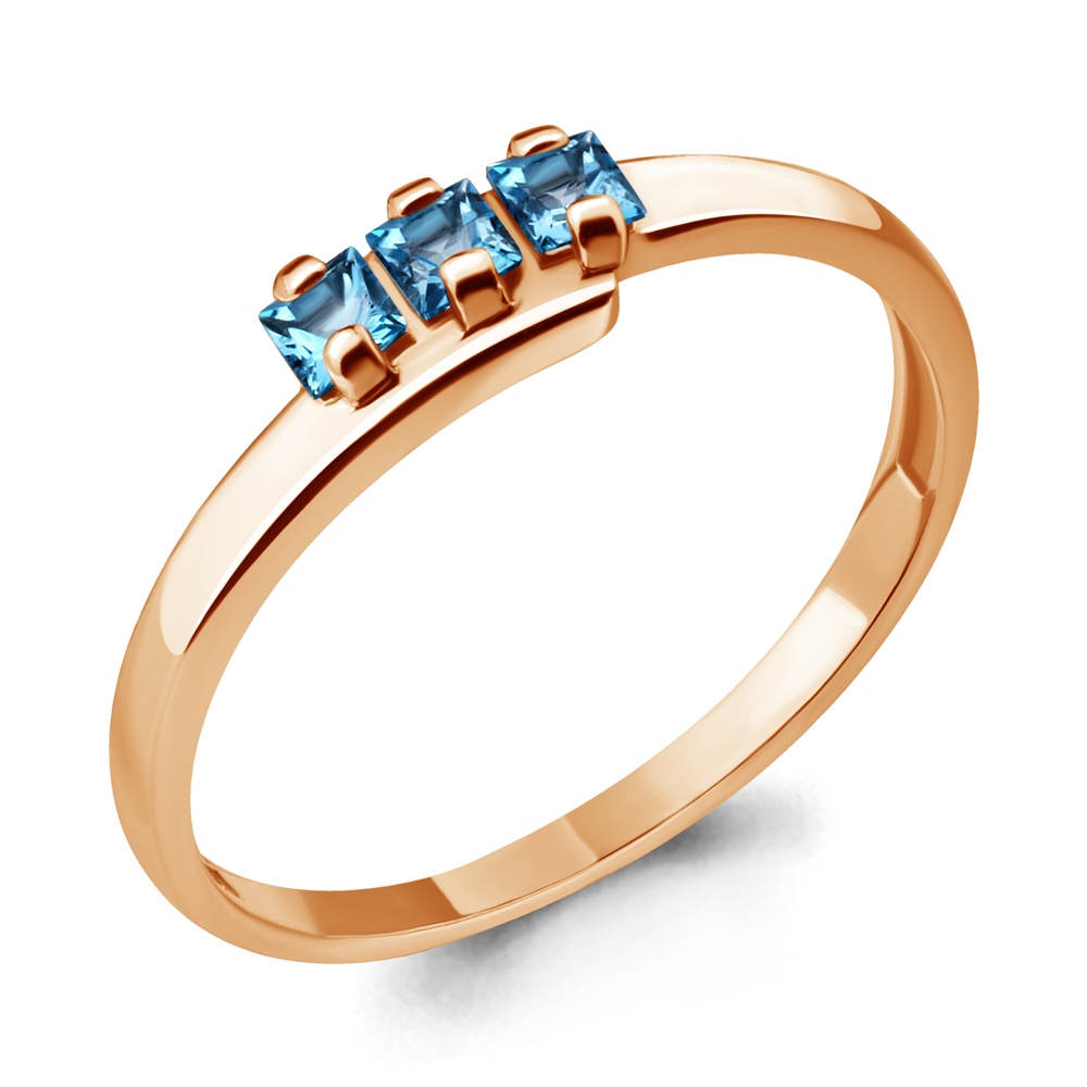

Кольцо из серебра с топазом р., Aquamarine 6569005, 6569005_925_з