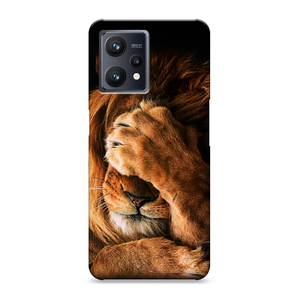 

Пластиковый чехол "Львиный стыд" на Realme 9, 257220-1