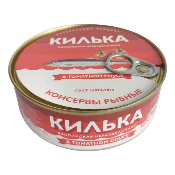 

Килька Ахтиар каспийская обжаренная неразделанная в томатном соусе 240 г
