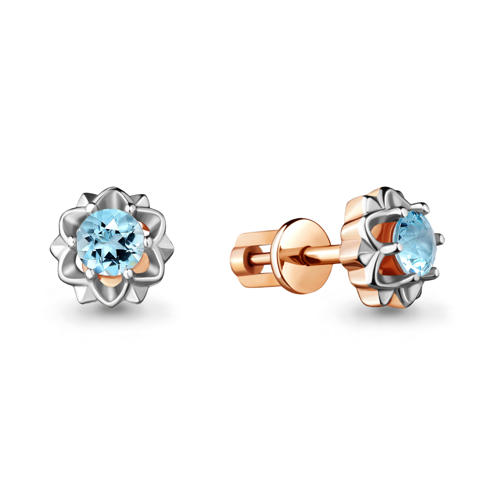 

Серьги-пусеты из серебра с топазом Aquamarine 4733002_925_з, 4733002_925_з