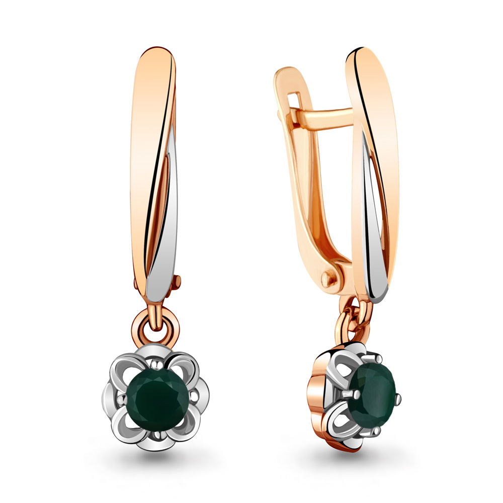 

Серьги из серебра с агатом Aquamarine 4733209_925_з, 4733209_925_з