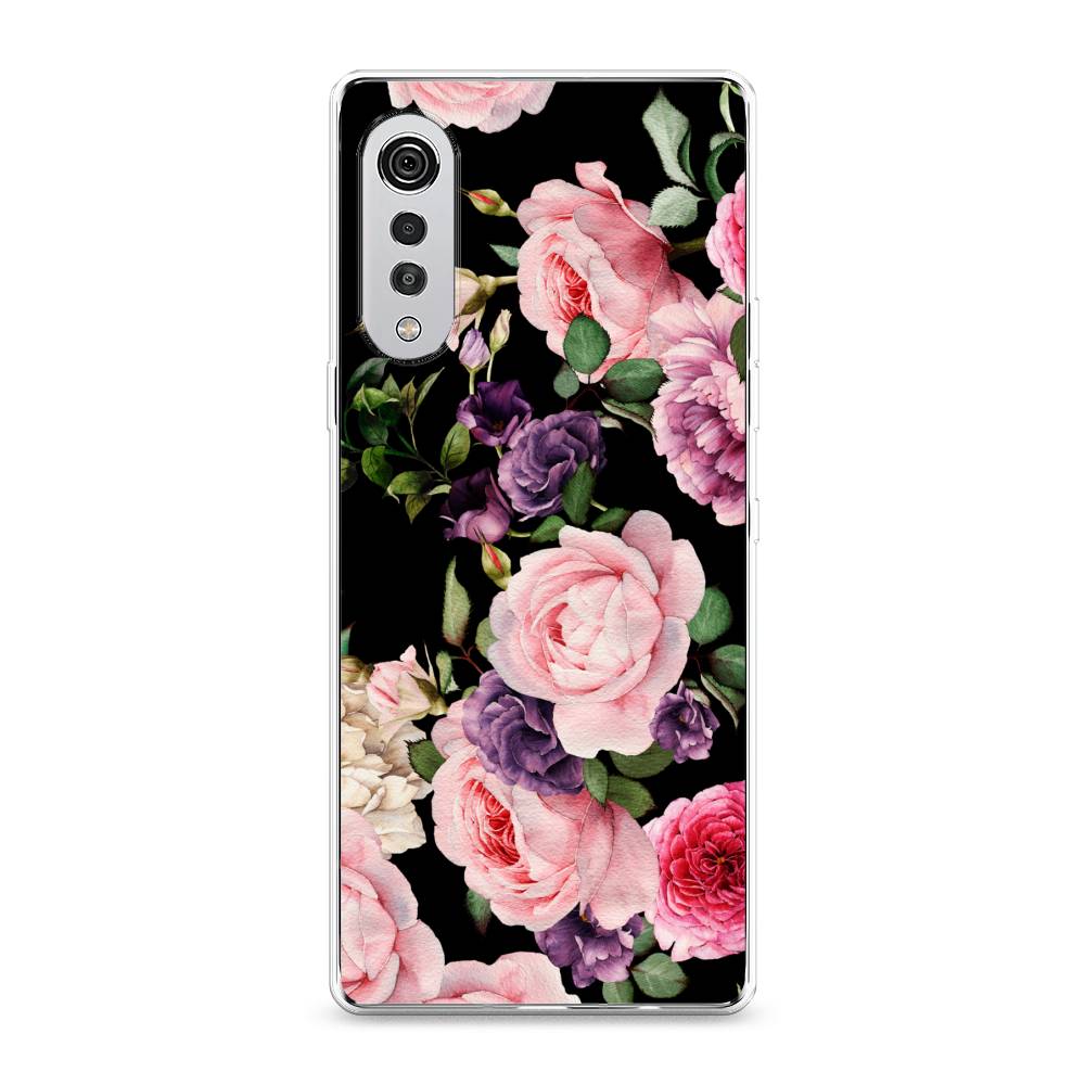 

Чехол Awog на LG Velvet 4G/5G "Пионы на черном", 84450-8