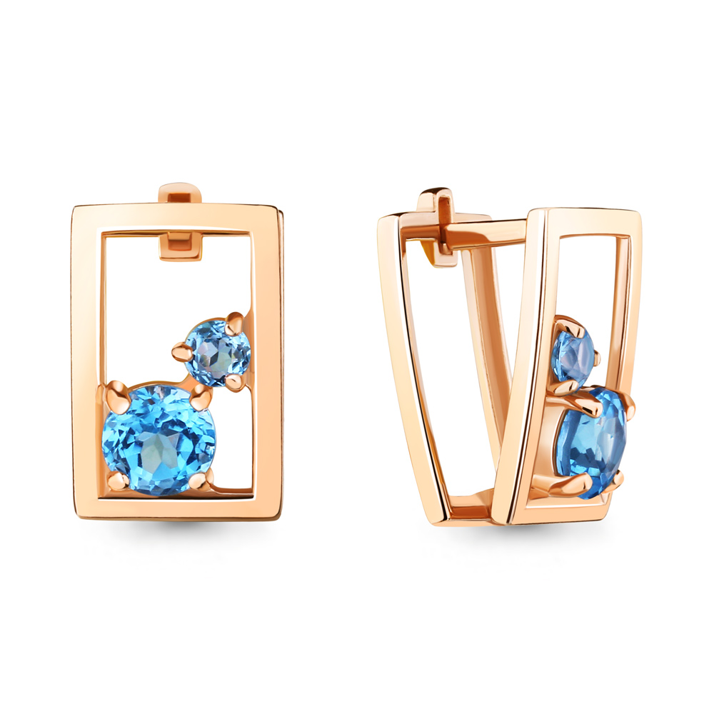 

Серьги из серебра с топазом Aquamarine 4733605_925_з, 4733605_925_з