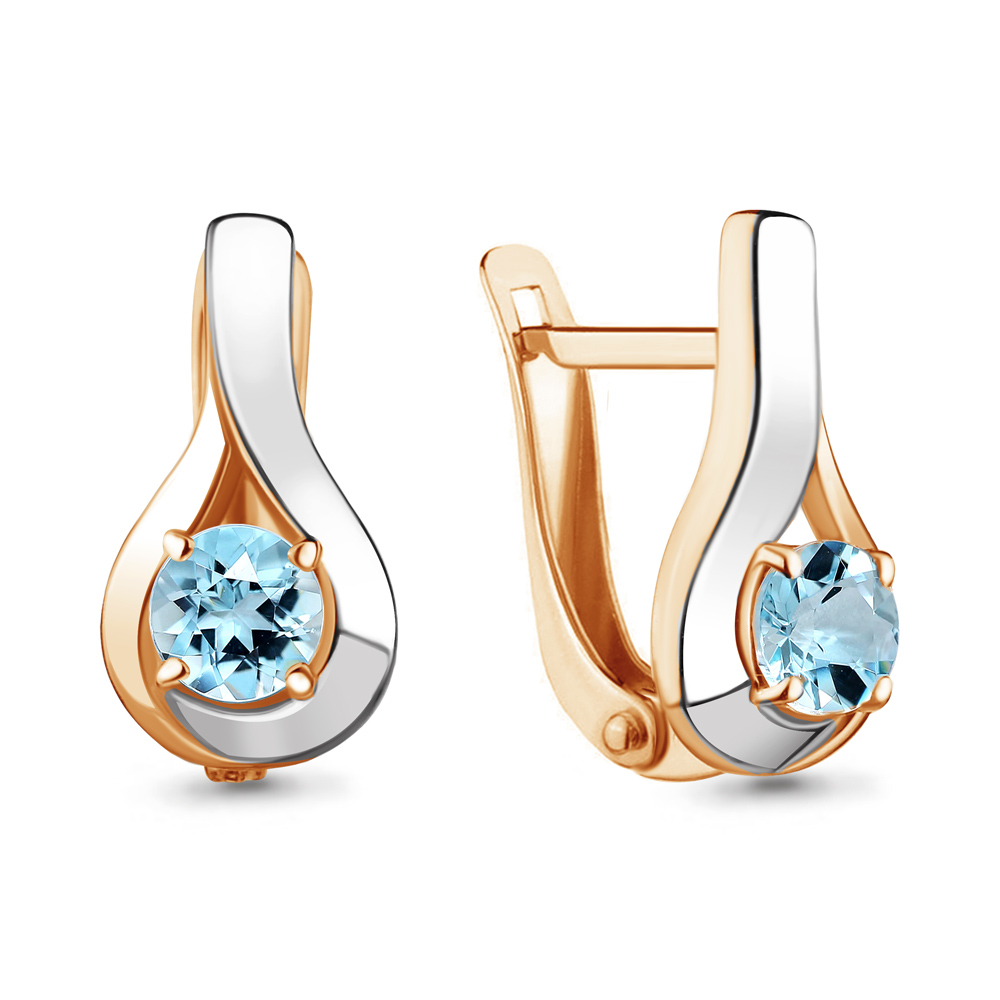 

Серьги из серебра с топазом Aquamarine 4733902_925_з, 4733902_925_з