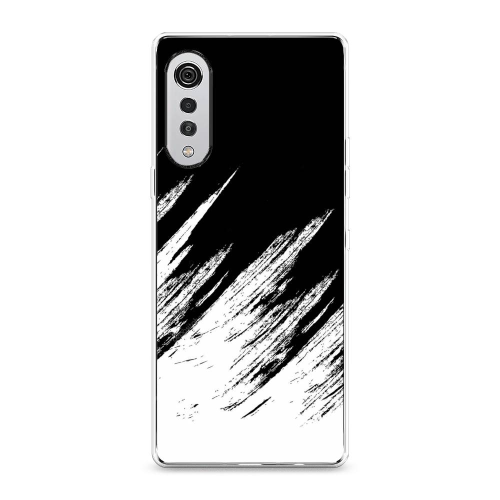 

Чехол Awog на LG Velvet 4G/5G "Черно белые брызги", 84450-3