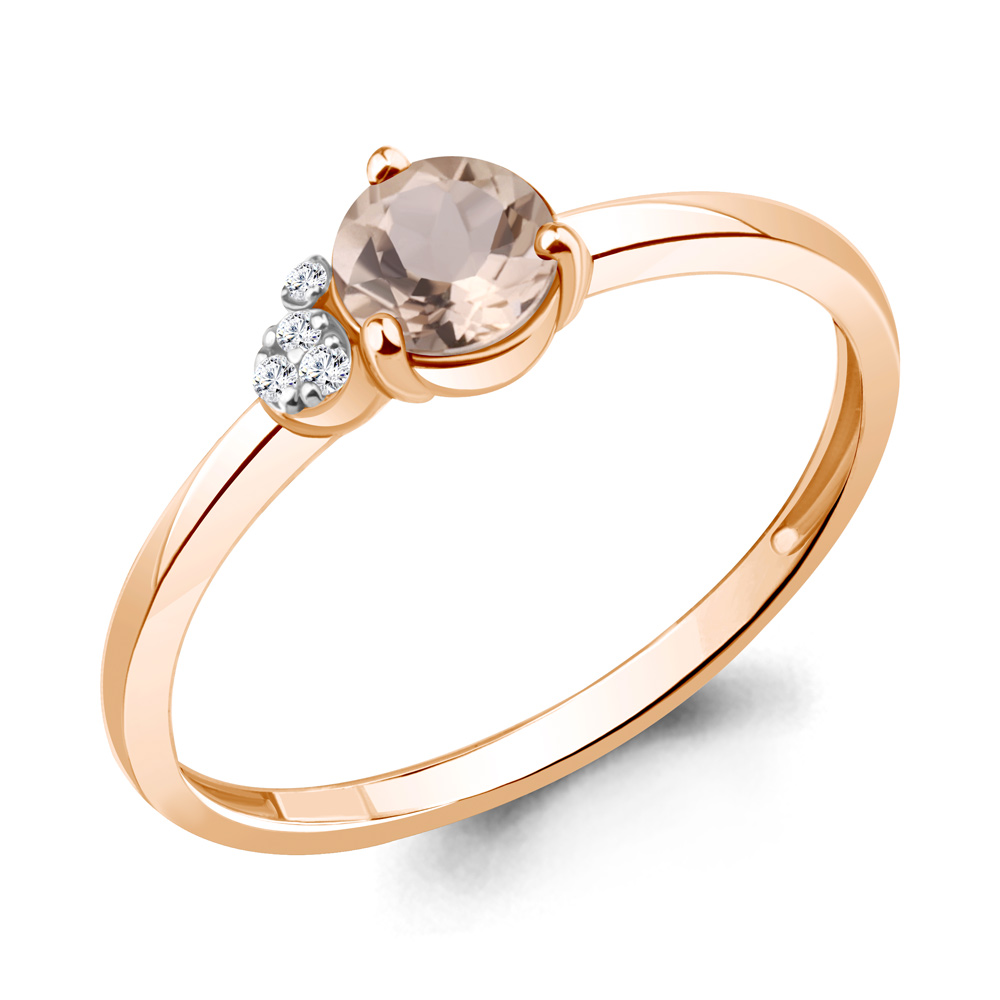 

Кольцо из красного золота с бриллиантом/морганитом р. Aquamarine 964236к, 964236к_585_кз
