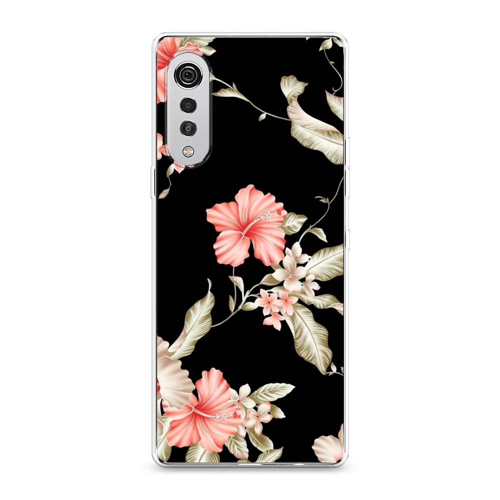

Чехол Awog на LG Velvet 4G/5G "Цветы на черном", 84450-8