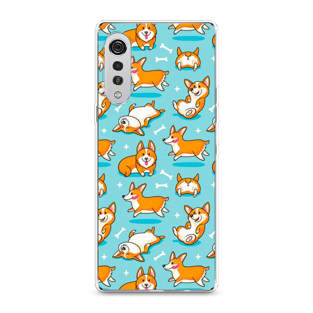

Чехол Awog на LG Velvet 4G/5G "Веселые корги", 84450-2
