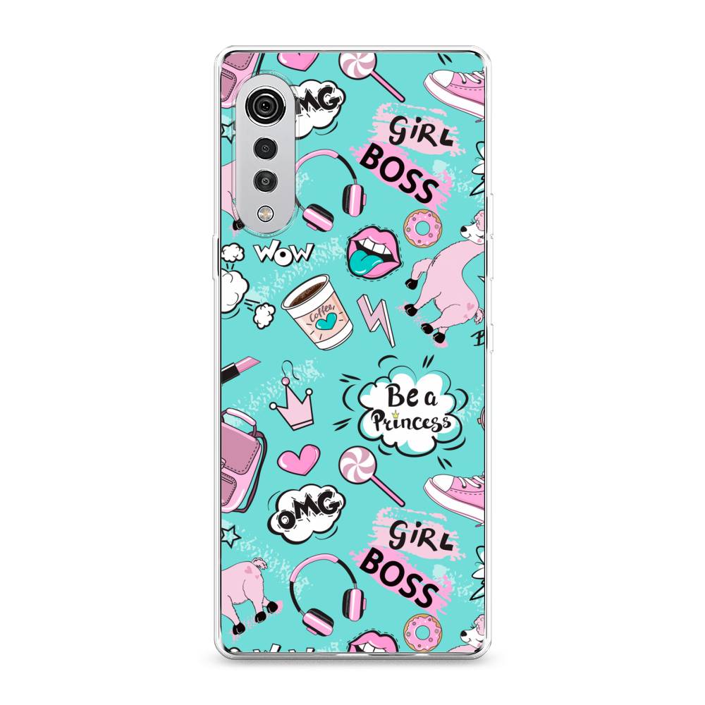 

Чехол Awog на LG Velvet 4G/5G "Стильная лама", 84450-1