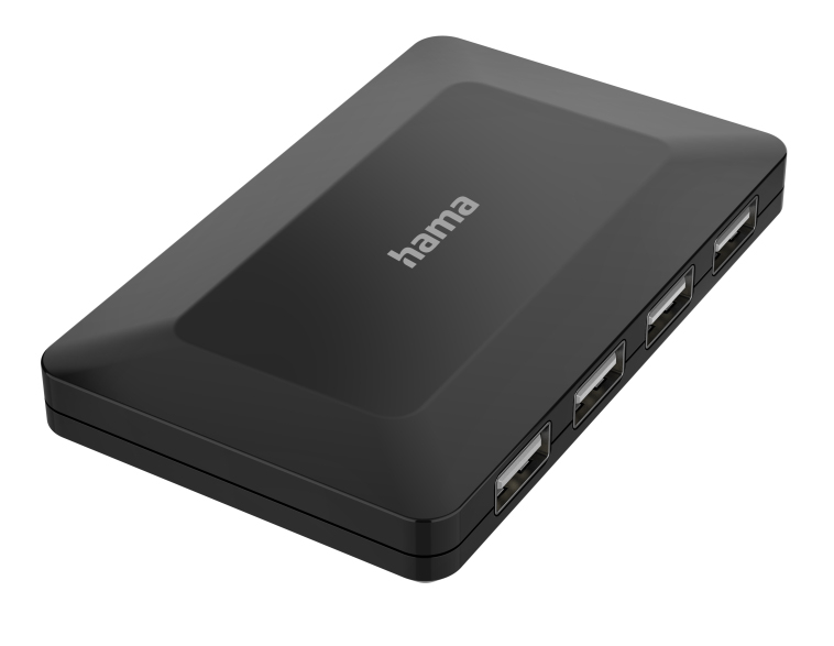 

Разветвитель USB2.0 Hama Active1:4 4порт. черный (00200122), 00200122