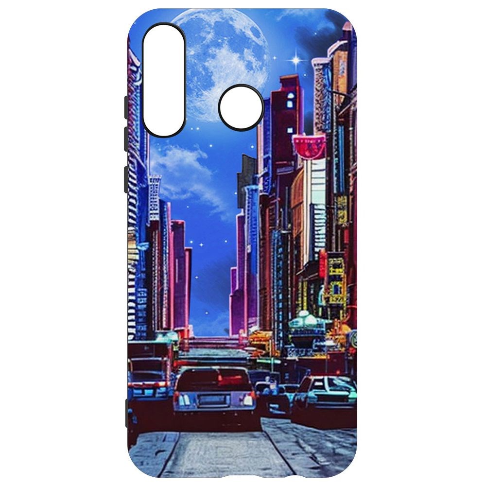 Чехол-накладка Софт Ночной город для Honor 20S