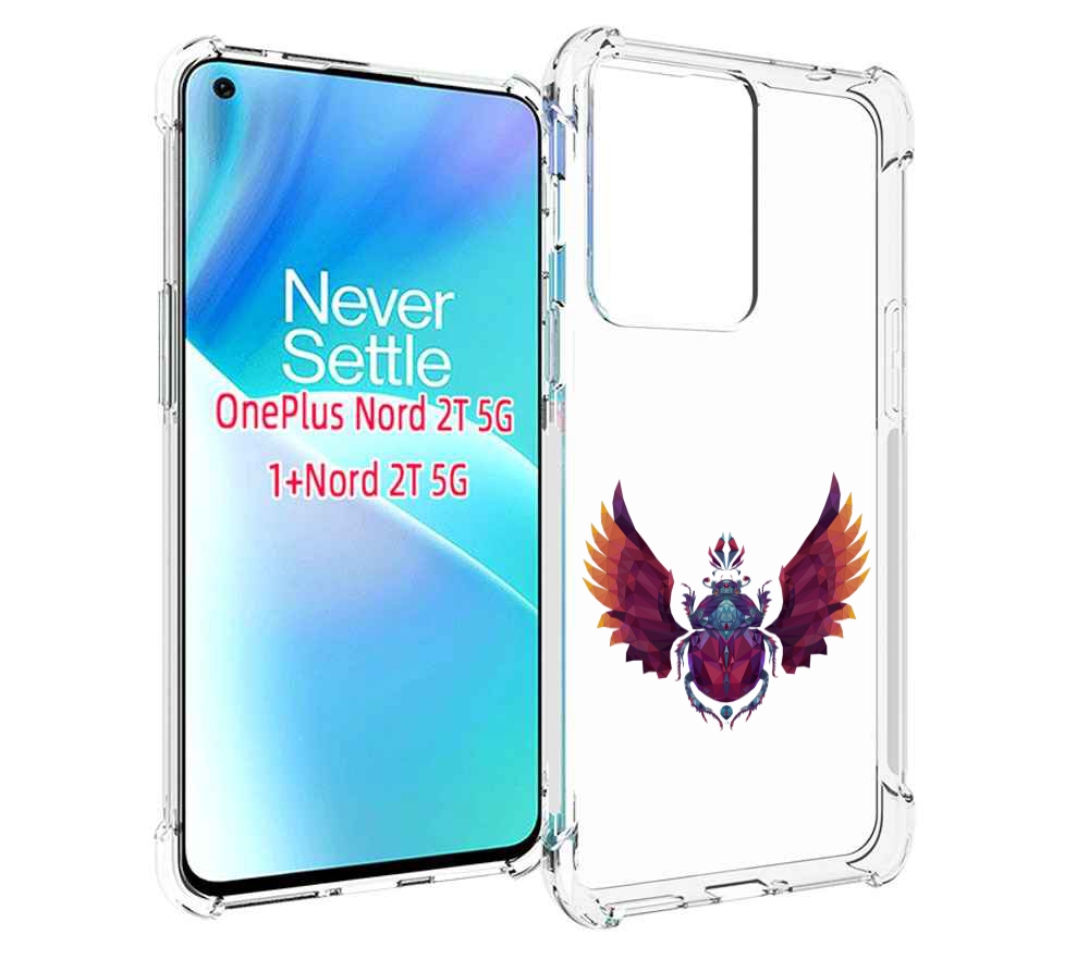 

Чехол MyPads алмазный скоробей для OnePlus Nord 2T, Прозрачный, Tocco