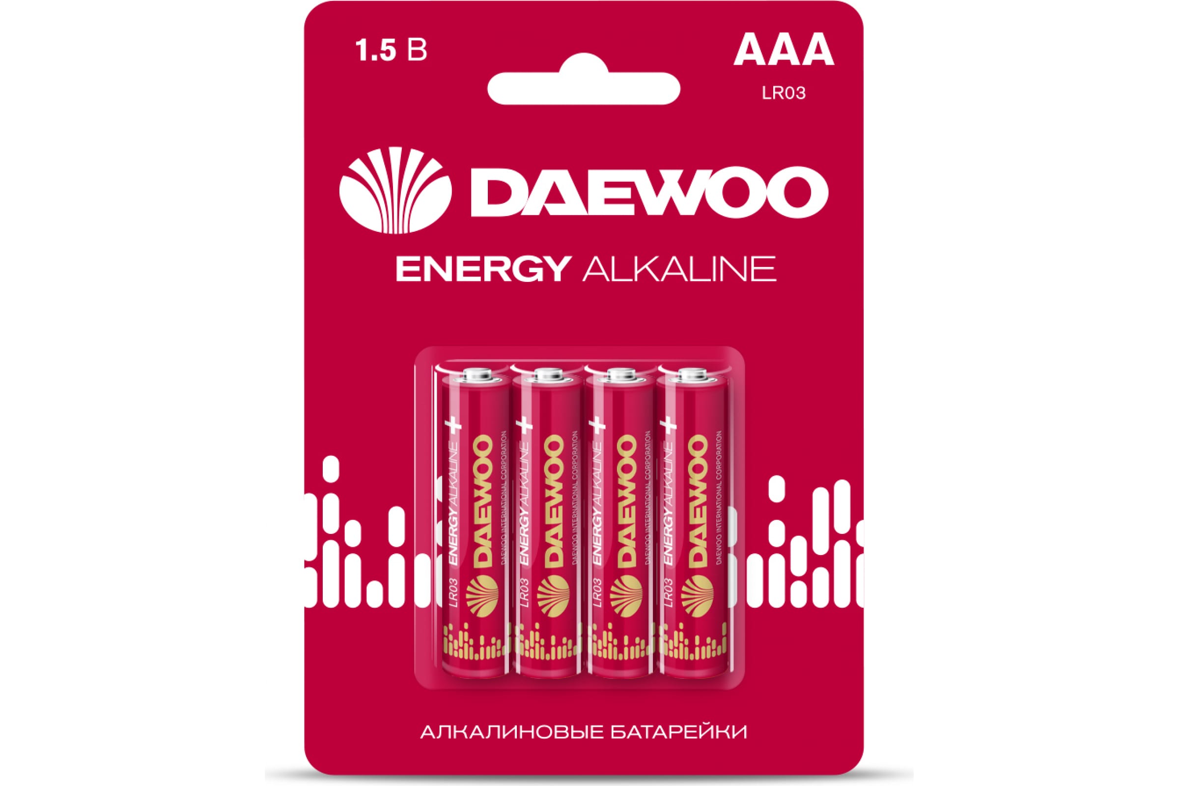 Daewoo Алкалиновая батарейка LR03 ENERGY Alkaline BL-4 5029903