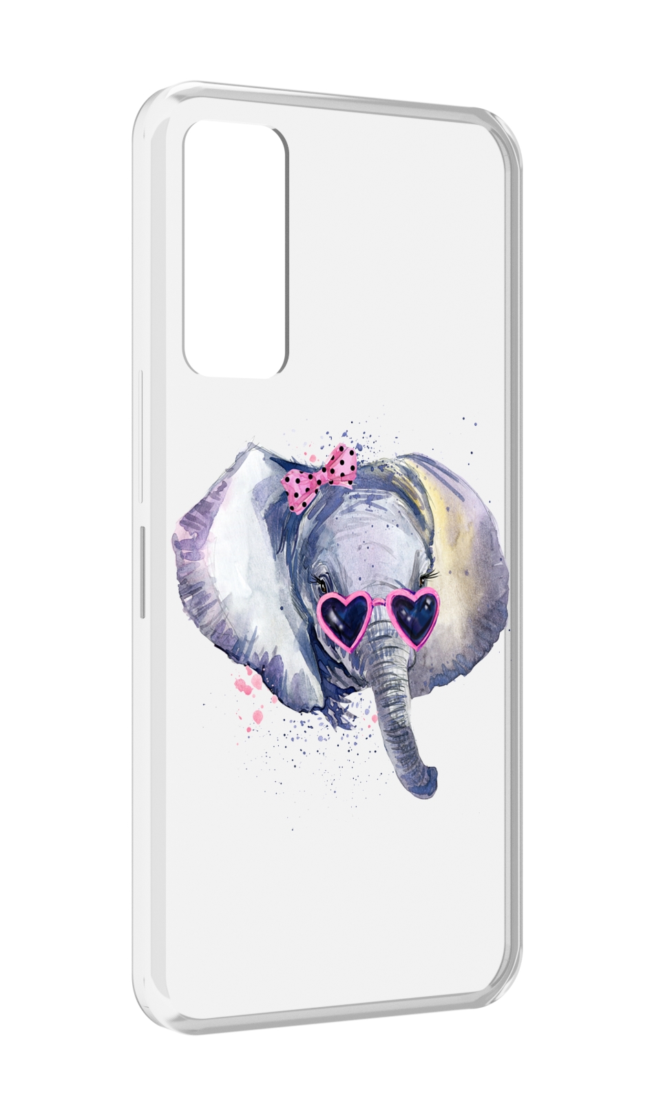 

Чехол MyPads слоник в очках для TCL 30 / TCL 30 5G / TCL 30+ plus, Прозрачный, Tocco