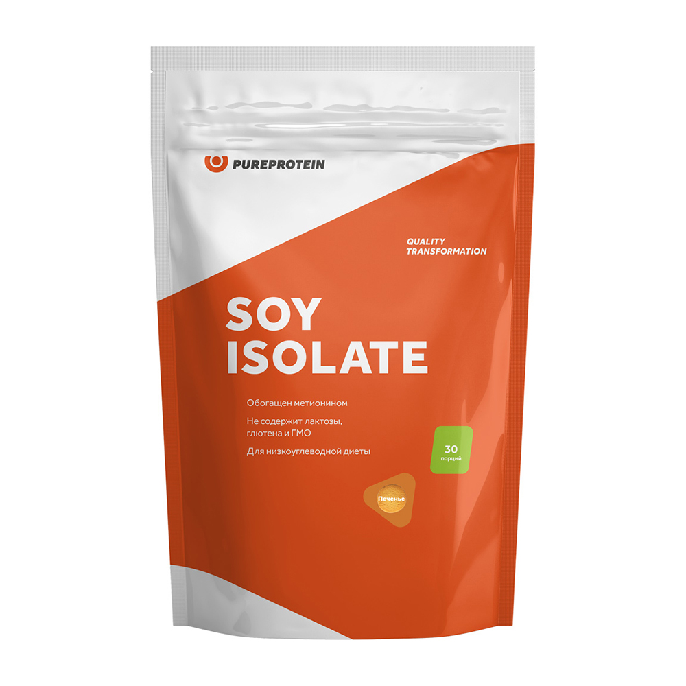 Протеин PureProtein Soy Isolate, 900 г, печенье