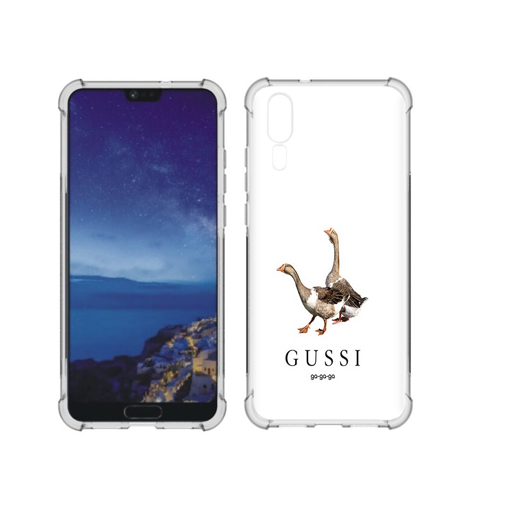 

Чехол MyPads Tocco для Huawei P20 Гусси бренд (PT108006.52.56), Прозрачный, Tocco