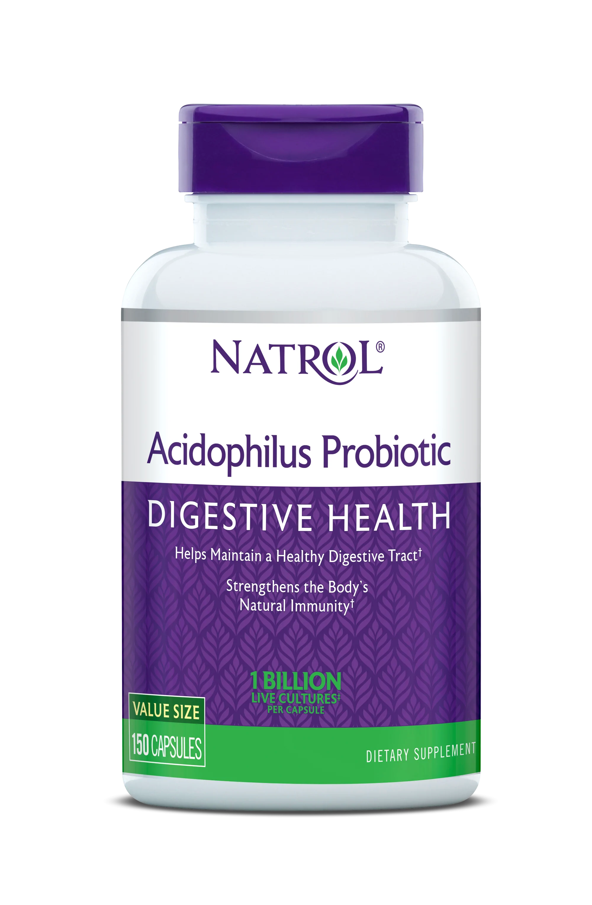 Добавка для пищеварения Natrol Acidophilus Probiotic 1 Billion 150 капсул
