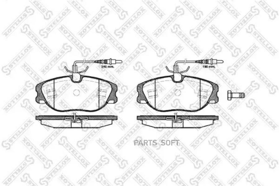 

Тормозные колодки Stellox 316044BSX