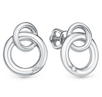 

Серьги из серебра с бриллиантом Империал С01451/Ag-620, С01451/Ag-620