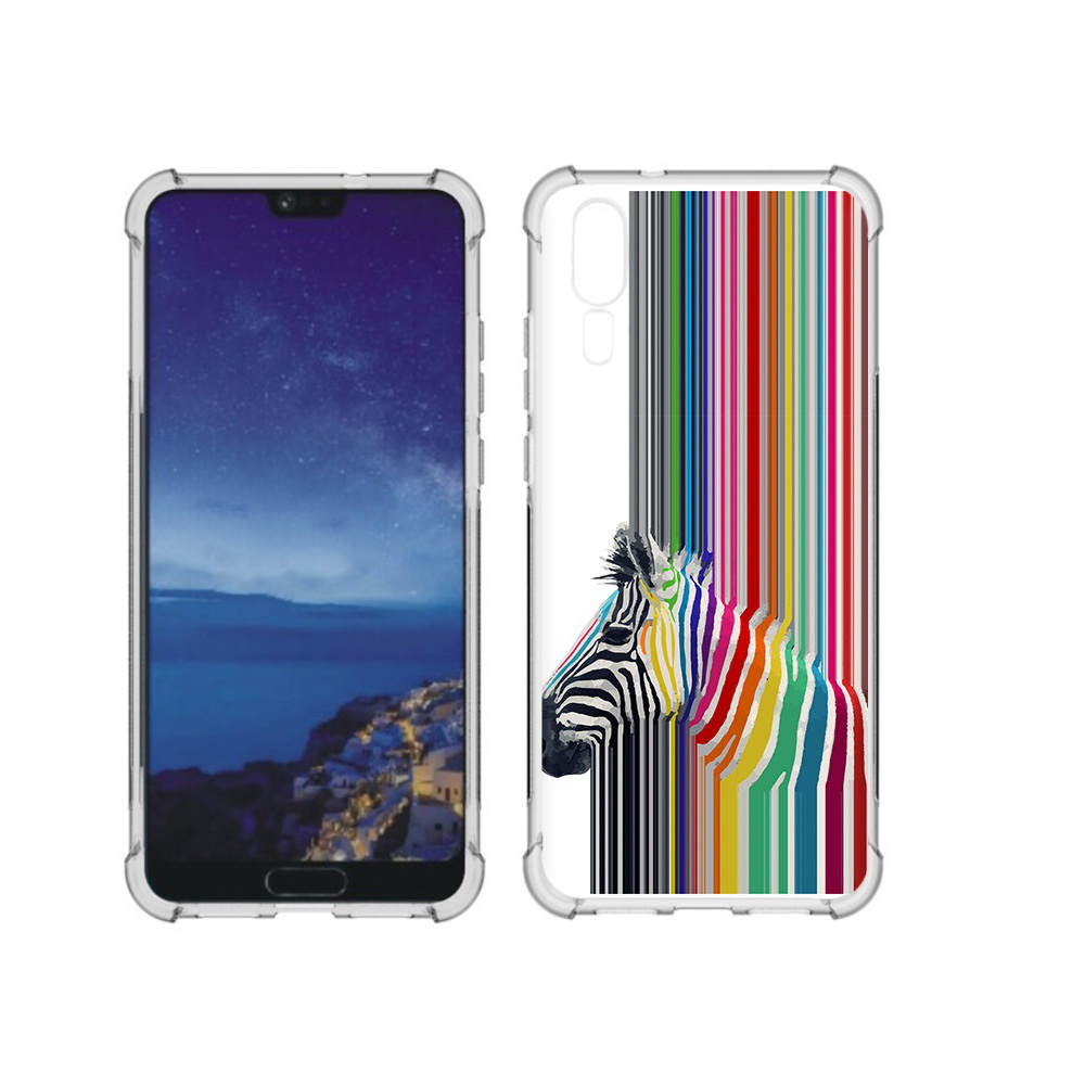 

Чехол MyPads Tocco для Huawei P20 радужная зебра (PT108006.52.565), Прозрачный, Tocco