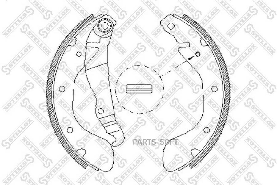 

Тормозные колодки Stellox 318100SX