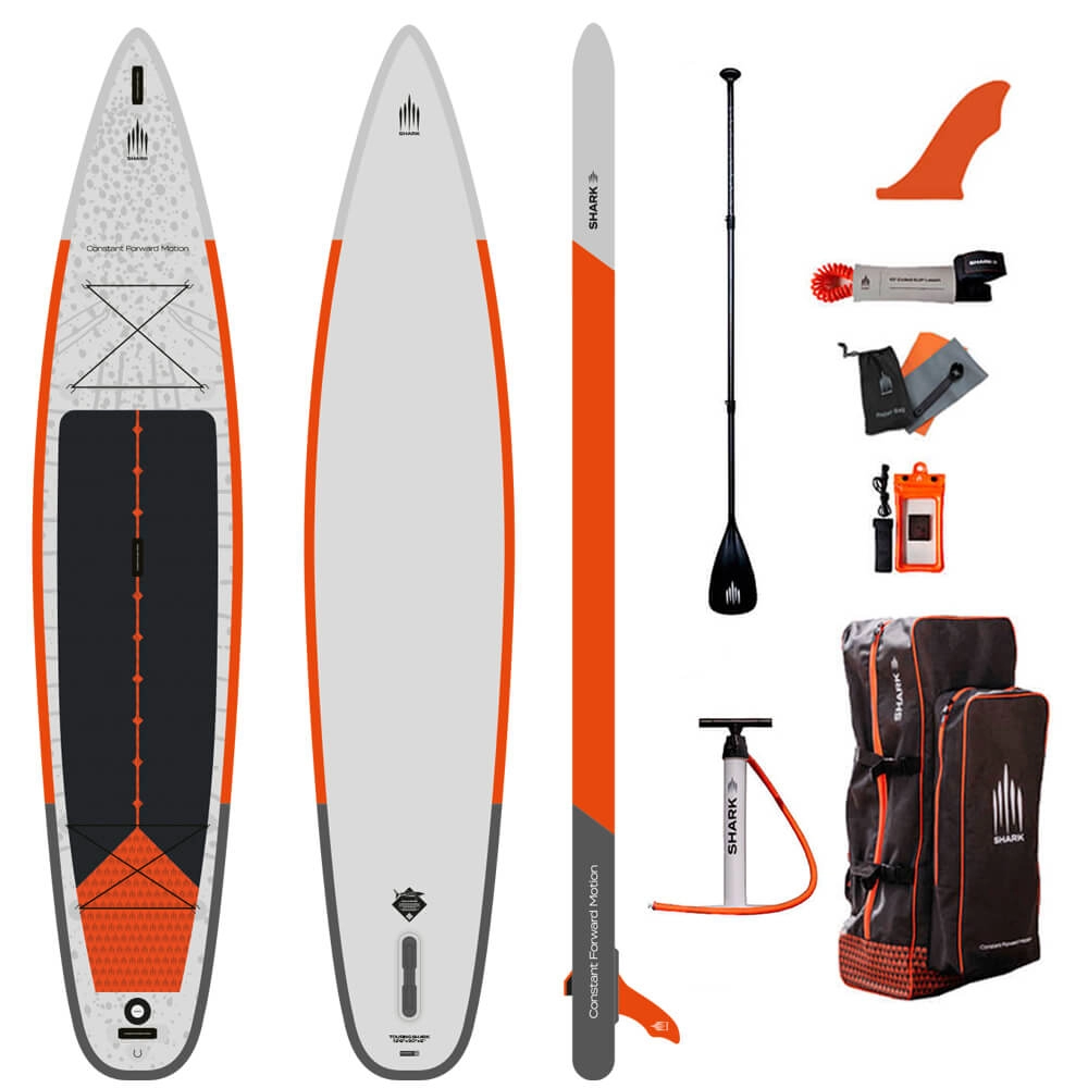 SUP-борд надувной Shark Touring Xplor 2023, 12.6x30x6, 381x76x15 см