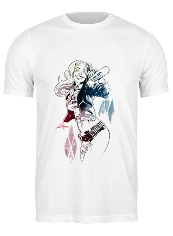 

Футболка мужская Printio Harley quinn белая L, Harley quinn