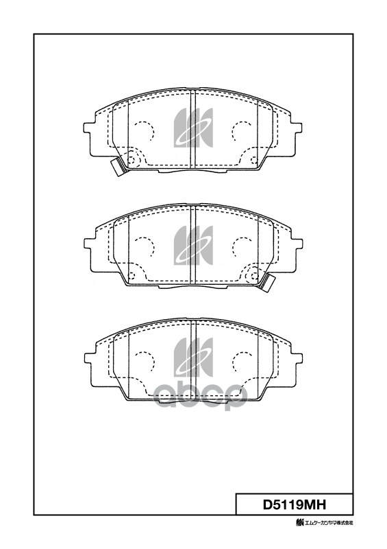 

Тормозные колодки Kashiyama передние с антискрипной пластиной D5119MH