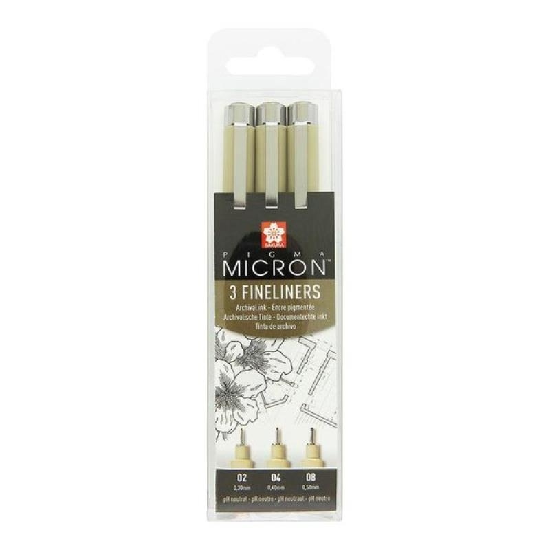 

Sakura Pigma Micron 3 штуки, черный