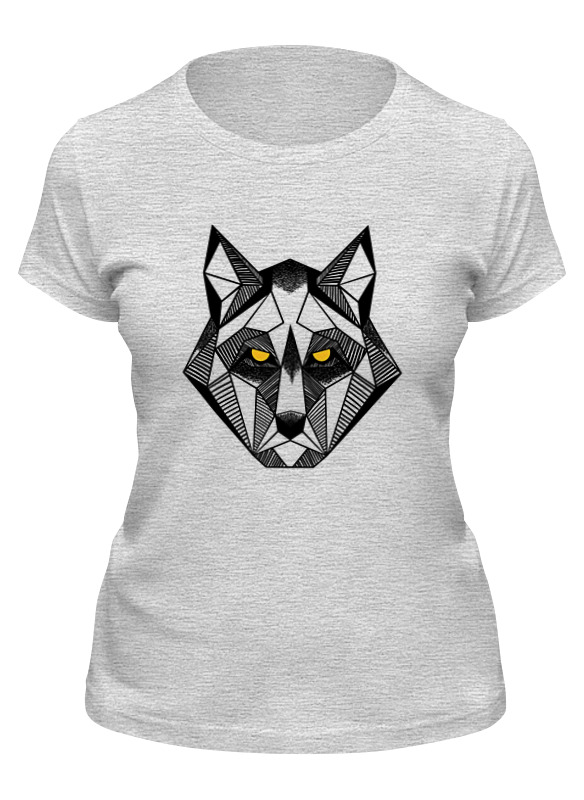 

Футболка женская Printio Woolf серая S, Серый, Woolf