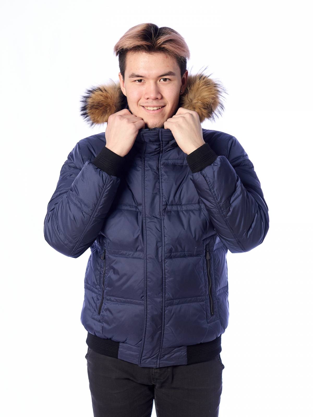 

Пуховик мужской Malidinu 4155 синий 48 RU, 4155