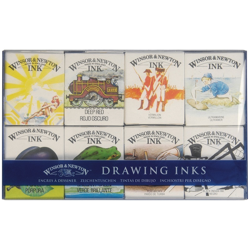 

Winsor&Newton для рисования, Вилльям, 8 цветов, 14 мл, стеклянный флакон