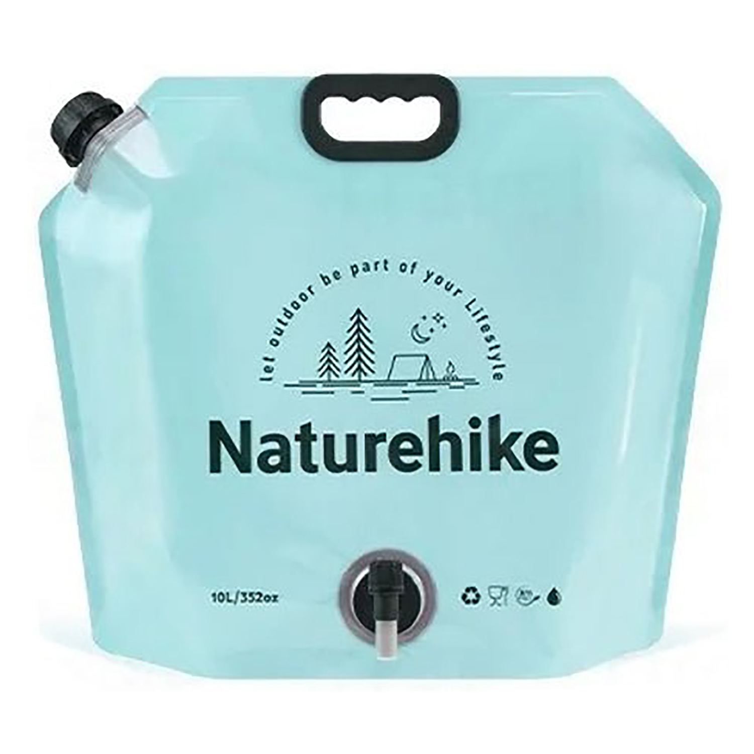 

Канистра Naturehike Ling Wo Outdoor Water Bag 10L Blue (б/р) 2025, Синий, Ling wo outdoor water bag 10l