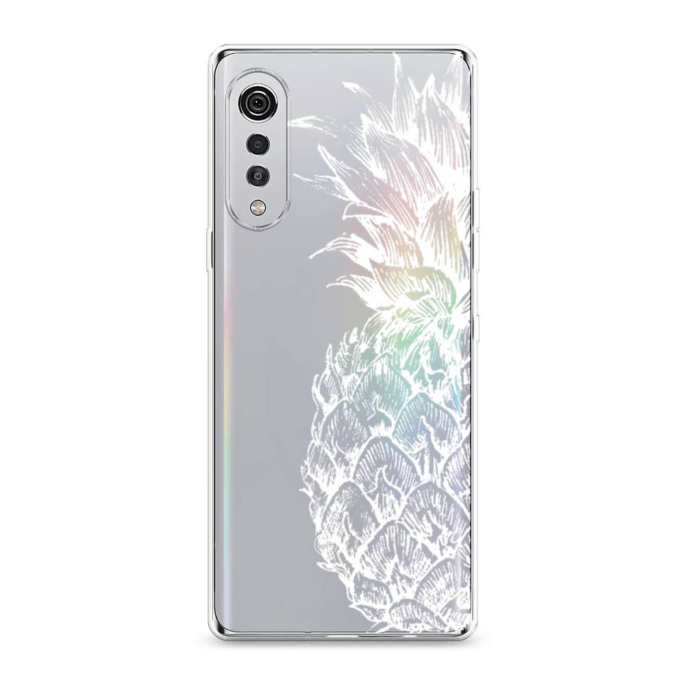 

Чехол Awog на LG Velvet 4G/5G "Ананас графика белая", 84450-10