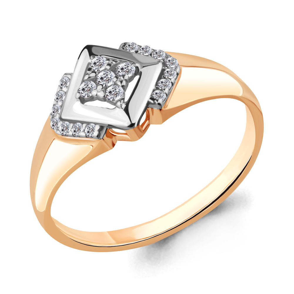 

Кольцо из серебра с фианитом р., Aquamarine 68310А, 68310А_925_з