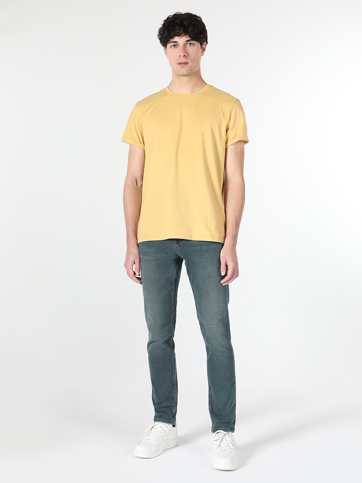 

Футболка мужская Colin's CL1058592_Q1.V1_DYL желтая 2XL, Желтый, CL1058592_Q1.V1_DYL
