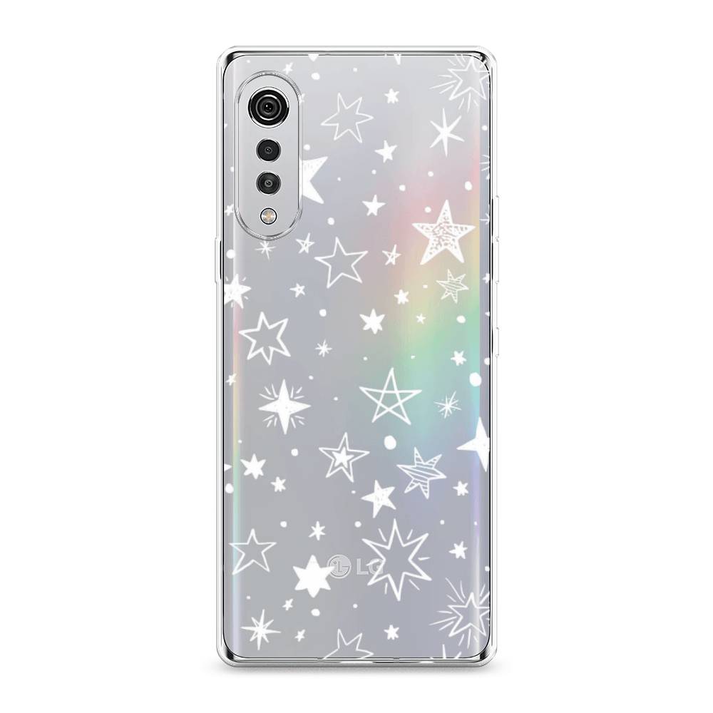 

Чехол Awog на LG Velvet 4G/5G "Звездочки графика белая", 84450-7