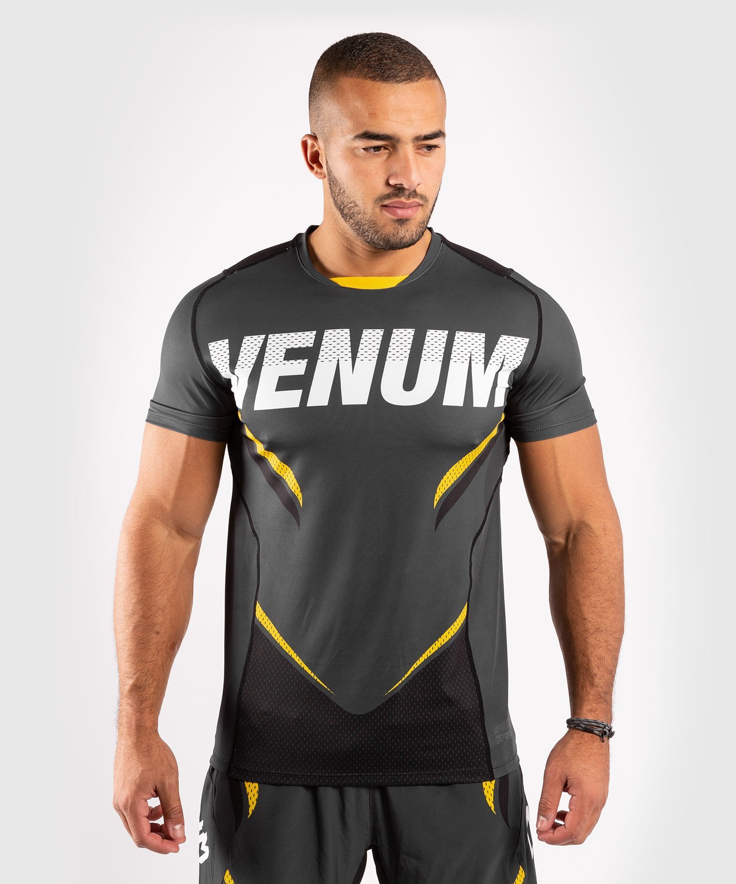 фото Футболка venum one fc impact grey/yellow, xl int