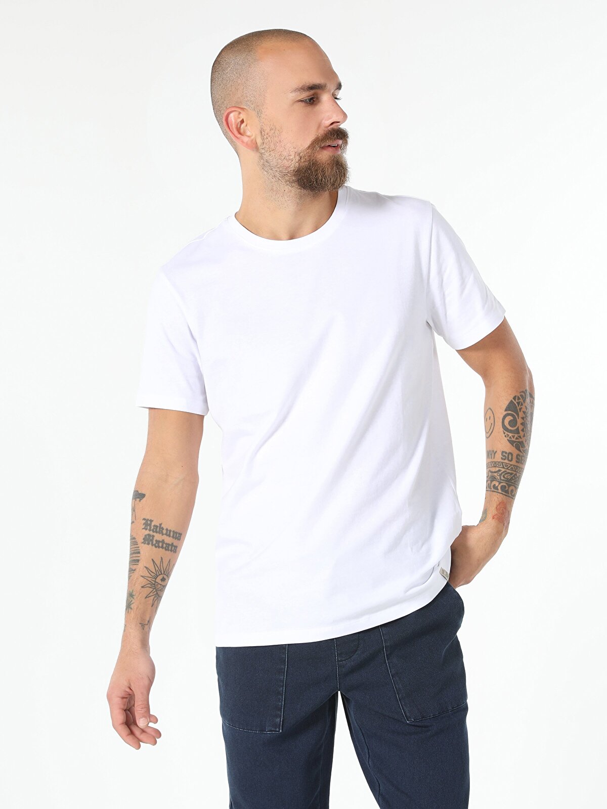 

Футболка мужская Colin's CL1058592_Q1.V1_WHT белая L, Белый, CL1058592_Q1.V1_WHT